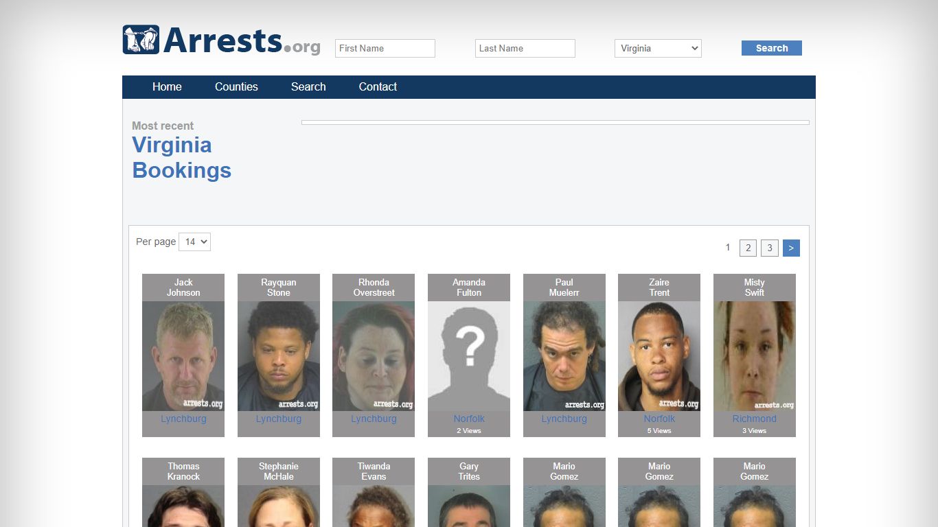 Virginia Arrests and Inmate Search